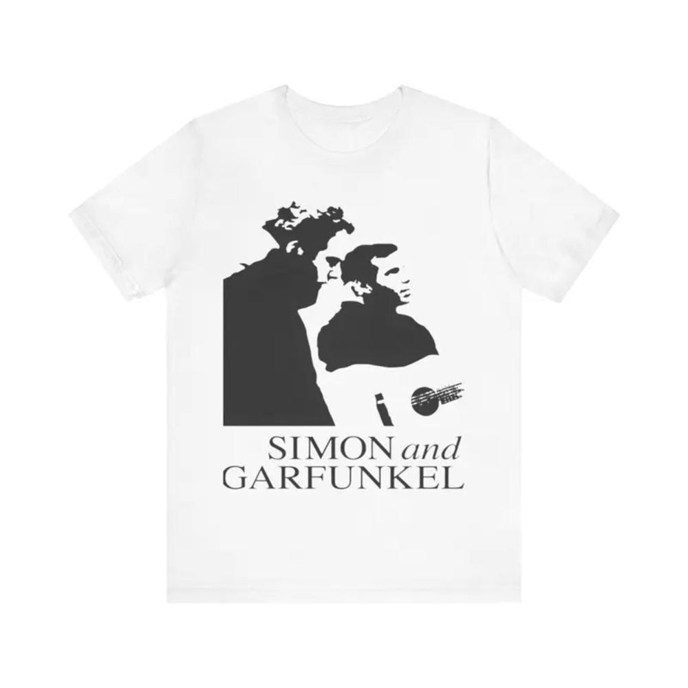 Rock Music Band T-Shirt - Simon And Garfunkel Guitar - Picture 1 of 4